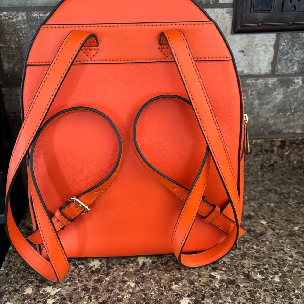 Michael Kors Orange Backpack - Picture 2 of 4